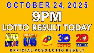 9pm Lotto Result Today PCSO October 24 2025
