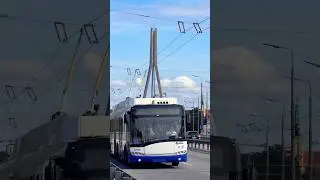 Троллейбус &Scaron;koda 27Tr Solaris в Риге 🇱🇻