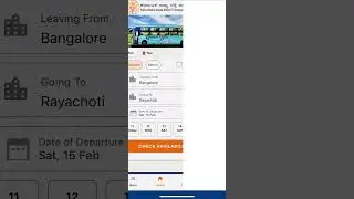 Tutorial on - How to book bus in ksrtc app for Karnataka buses - short video #bus #ksrtc #online