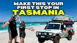 START of our TASMANIAN ADVENTURE - First stop off the Spirit of Tasmania, Caravan Lap of Australia