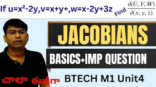 jacobian|multivariable calculus|basics|introduction|btech #btech #jacobian #jacobians