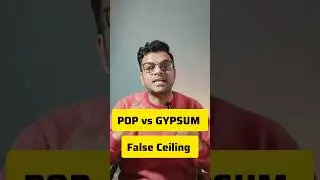 Pop vs Gypsum false ceiling | which one is better ? #falseceiling