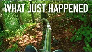 This Single Rail Alpine Coaster is TOO FAST! Rodelbahn POV Interlaken Switzerland