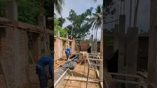 preparation for lintel casting 😱 shuttering & Bar bending #viral #youtubeshorts #shorts #viralvideo