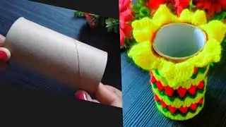 ♻️ Amazing Recycling Ideas !💡 Crochet Pencil Case & Hook organiser 😍