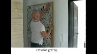 Instrukcja klejenia naklejki na drzwi - all4wall.pl