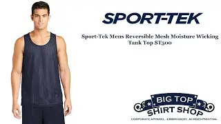 Sport-Tek Mens Reversible Mesh Moisture Wicking Tank Top ST500