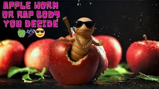 Hip Hop Apple Worm Drops the Beat! 🍎🐛🔥
