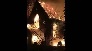 Live Video of St. Mark's Church, West Orange, New Year's Day Fire - 2016