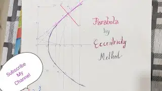 Как нарисовать параболу методом эксцентриситета