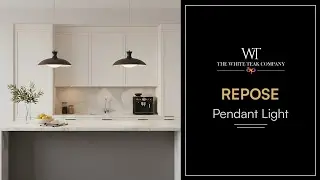 Repose Grey, White, 3 Color Built-In LED Acrylic Pendant Light | White Teak Company by Asian Paints