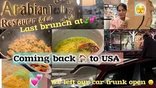 Dubai to USA ✨ | how we left our car trunk open 😱 | yummy palak ki dal | amazon unboxing | #vlog 
