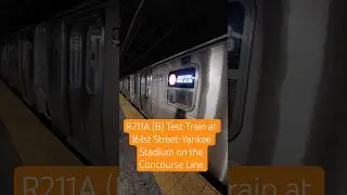 IND Concourse Line: R211A (B) Test Train at 161st Street-Yankee Stadium