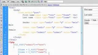 003 PHP MySQL Database Beginner Tutorial   Insert Record with radio button in Hindi