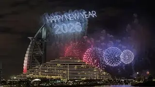 BURJ AL ARAB NEW YEAR FIREWORKS 🎆 | Dubai 2026 in Style