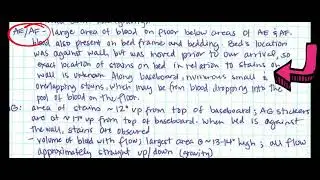 WHO MOVED XANA'S BED? JENNIE AYERS ISPFS CRIME SCENE RESPONSE REPORT