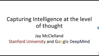 Talk of James McClelland at Inria, Oct 3, 2023