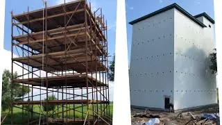 pembuatan Rumah Burung Walet dari kayu dinding beton ukuran 8x12