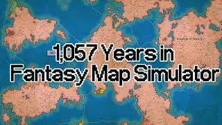 1,057 Years in Fantasy Map Simulator | Timelapse