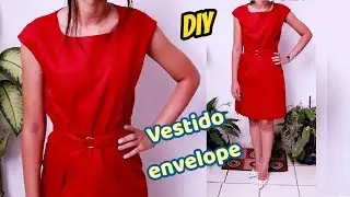 VESTIDO ENVELOPE FÁCIL  3 FORMAS DE FECHAR Luciete Vasconcelos
