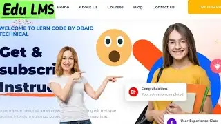 Create LMS,Online earn Course School Educational  Responsive Website Html Css & Js|School & College