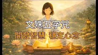 《文殊五字咒》開發智慧｜增強記憶與理解力｜破除無明與迷惘｜學業事業清明順利 | Manjushri Five-Syllable Mantra #佛教#菩提梵唱#心靈療癒 #智慧#學習 #記憶力アップ