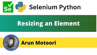 Resizing an element using Selenium Python (Selenium Python)