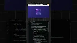 Animated 3D Weather Widget.
