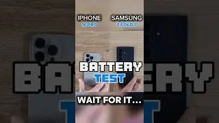 ⚡️IPHONE 16 PRO VS SAMSUNG Z FOLD 7 BATTERY TEST!!