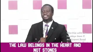 The Law Belongs In The Heart And Not Stones