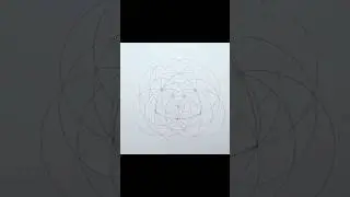 Geometric drawing with compass 1 #maths #geometry #compass #geometricdrawing
