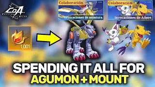 🤑330 PULLS - GASTANDO TODO POR AGUMON + MONTURA DIGIMON EVENT😱 | CRYSTAL OF ATLAN