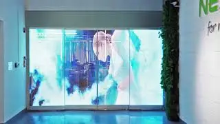 NEXNOVO New innovation for sliding door advertising with ultra transparency and resolution!