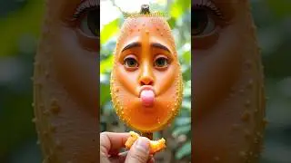 ASMR Hand Feeding Fruits & Veggies 😮 | Hyper-Real CGI Animation - #asmrfruit #shorts