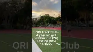 4 year old running 2000m in 14:15:22😳ORI Track Club