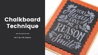 Chalkboard Technique for Cards