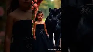 Stand up for yourself!🖤 #A.i. video #cute #panther #girl #nature #quote #animal