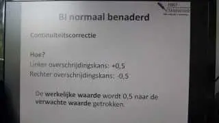 Binomiale verdeling normaal benaderd