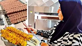 Iranian Takeaway Feast 🍗🍛 | Gheimeh, Joojeh Kebab & Rice Street Food📝