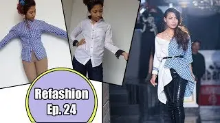 DIY| men's shirt hack| Refashion Ep.24