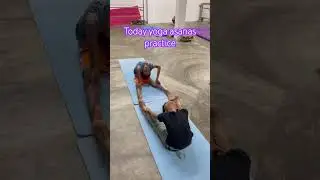 Today Yoga asanas practice #yoga #practice #love #fitness #balance #health  #reels #enjoy #workout