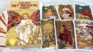 🧡 Golden Art Nouveau Tarot Mini (Unboxing & Reading) 🌞 Von Guilia F. Massaglia (Lo Scarabeo)