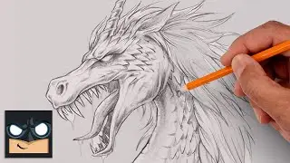 How To Draw a Unicorn Dragon | Step by Step Sketch Tutorial