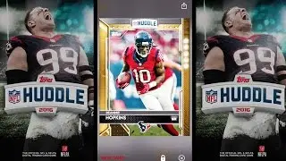 Topps Huddle 2016 Pack Opening - 1% Chance of Pulling A GOLD RARE CARD! QJB Enters Contest