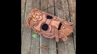Сделать деревянную маску Одина своими руками. Making a wooden mask Odin