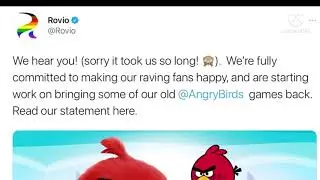 Everyone&rsquo;s reaction to rovio bringing back all of the old angry birds games back