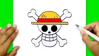 Логотип эпизода One Piece | Простой урок рисования