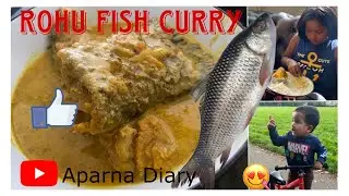 Sunday special delicious Rohu fish curry 🐟 || Macha besara tarkari in UK