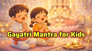 Morning Prayer for Kids | Gayatri Mantra with Cute Animation #gayatrimantra 