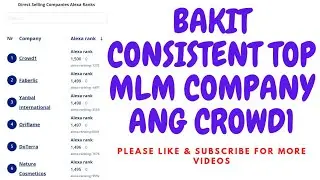 BAKIT CONSISTENT NUMBER 1 ANG CROWD1 SA MULTI LEVEL MARKETING SA BUONG MUNDO???